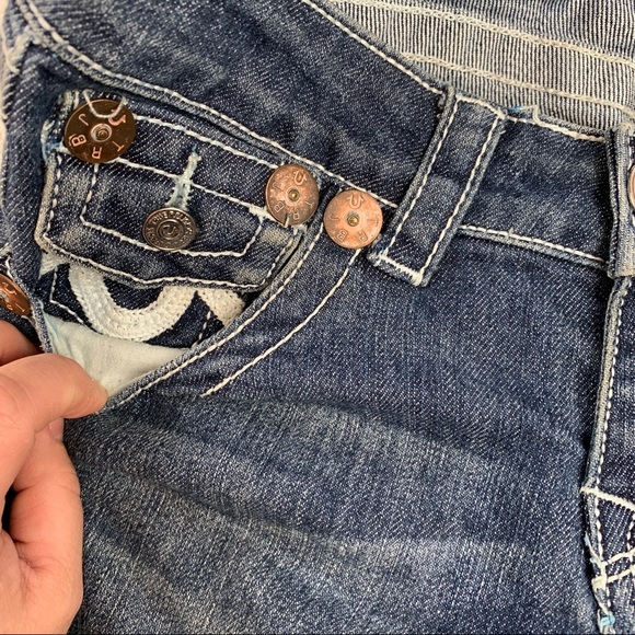 True Religion Medium Was Straight Leg Jeans SZ 25 - Picture 4 of 8